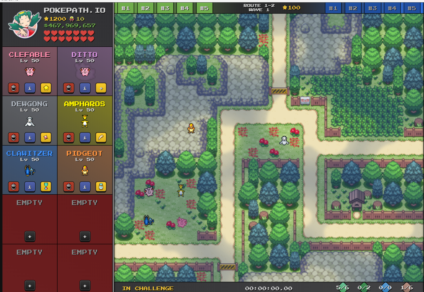 pokepath.io's boss team setup