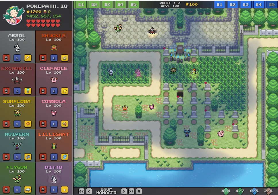 pokepath.io's boss team setup